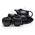 Eva 6-piece Tea Set - Modern Teaware Collection - Black