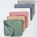 Muslin Burp Cloths, Cotton, Large 25x50cm, Extra Soft & Absorbent, 6-Pack Baby Burping Cloth For Boys & Girls  9 Color Options