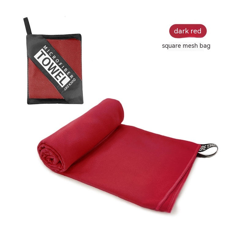Double-sided Velvet Quick-drying Sports Towel Sweat-absorbent Beach Bath Towel Microfiber Production