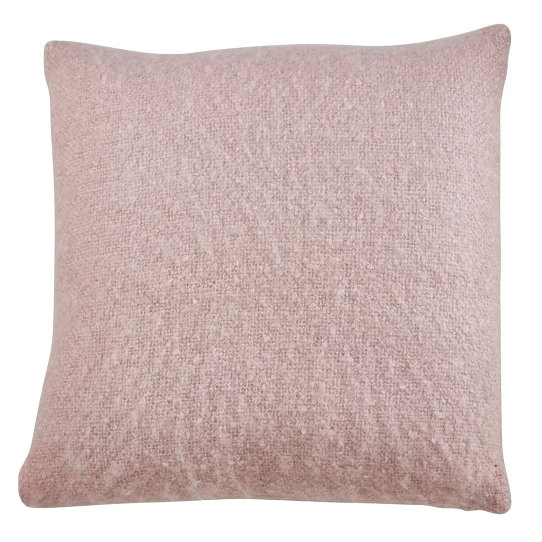 Fennco Styles Solid Faux Mohair Decorative Throw Pillow 18" W x 18" L - Soft Cushion for Home, Couch, Living Room, Bedroom and Office Décor
