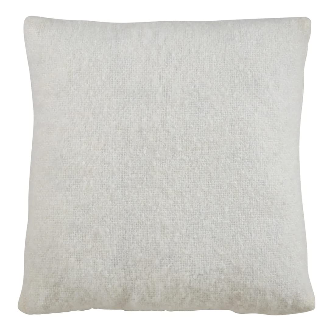 Fennco Styles Solid Faux Mohair Decorative Throw Pillow 18" W x 18" L - Soft Cushion for Home, Couch, Living Room, Bedroom and Office Décor