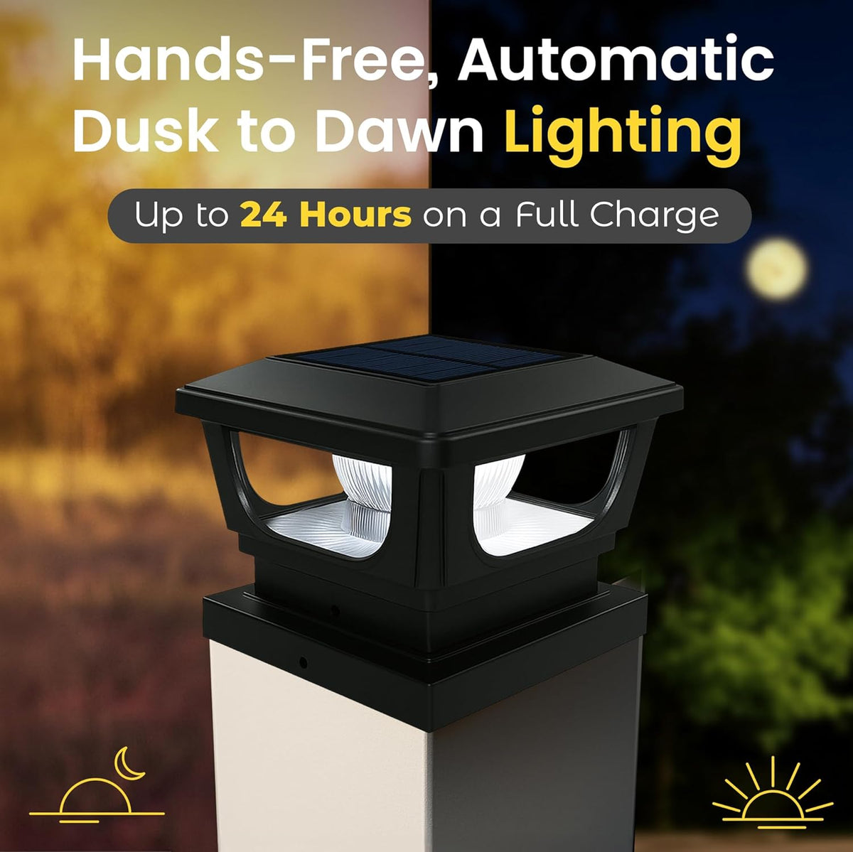 Solar Post Cap Lights BICSGL-12