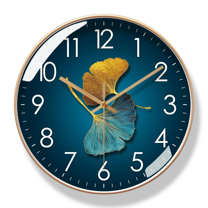 Brand - new 10/12 - inch modern wall clock. Its silent quartz makes it perfect for living rooms.