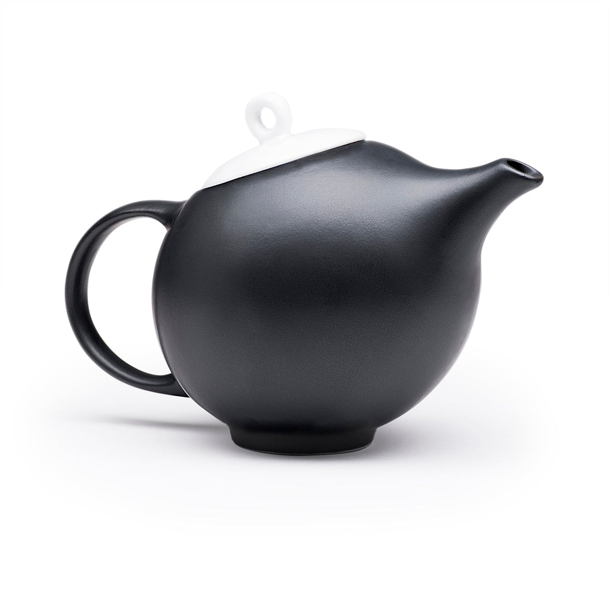 Eva teapot - Modern Ceramic Teapot with Infuser - Black