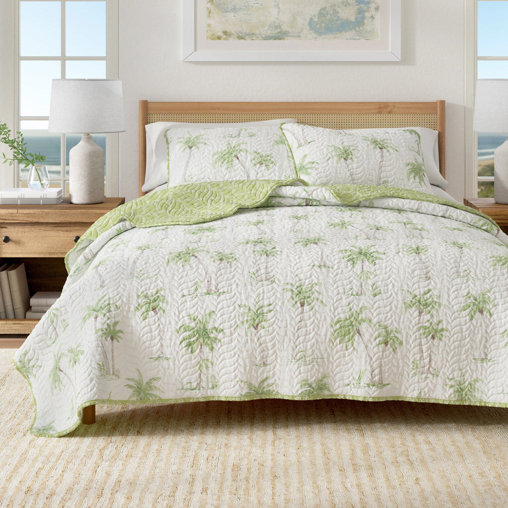 West Palm Trees Coastal Quilt Set - Coronado Collection