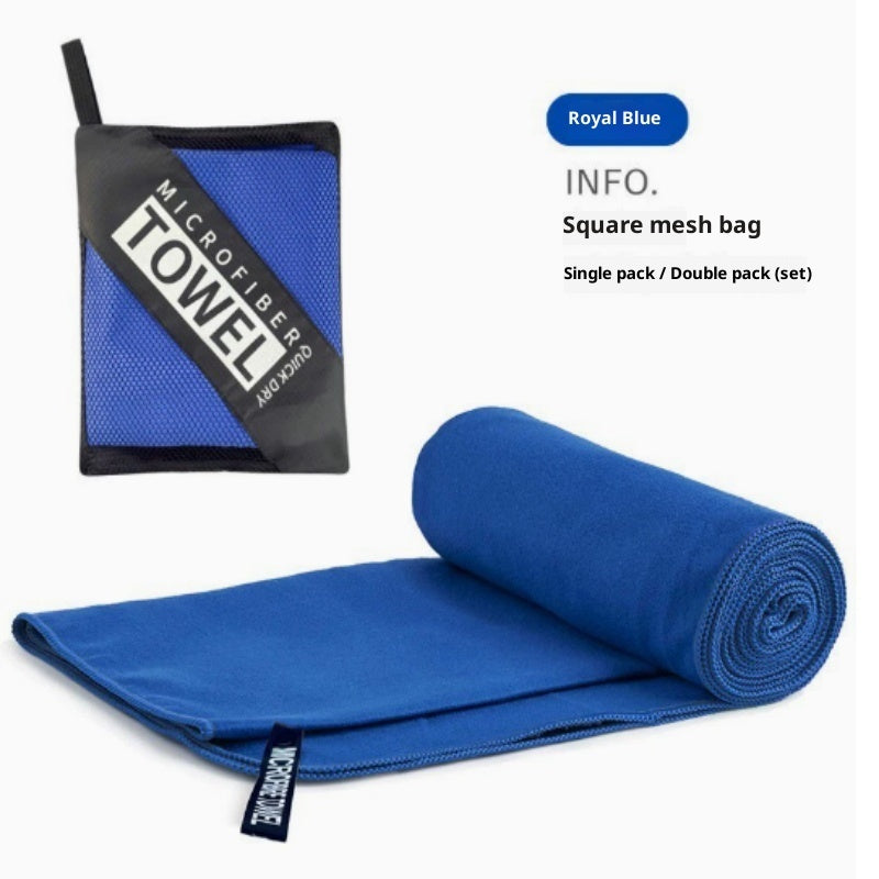 Double-sided Velvet Quick-drying Sports Towel Sweat-absorbent Beach Bath Towel Microfiber Production