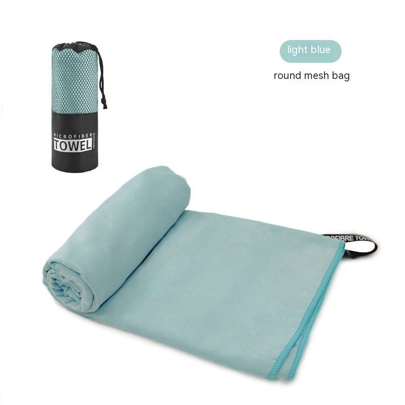 Double-sided Velvet Quick-drying Sports Towel Sweat-absorbent Beach Bath Towel Microfiber Production