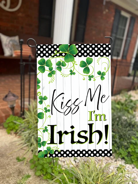 St. Patrick’s Day Garden Flag – Double-Sided Irish Designs, 12x18